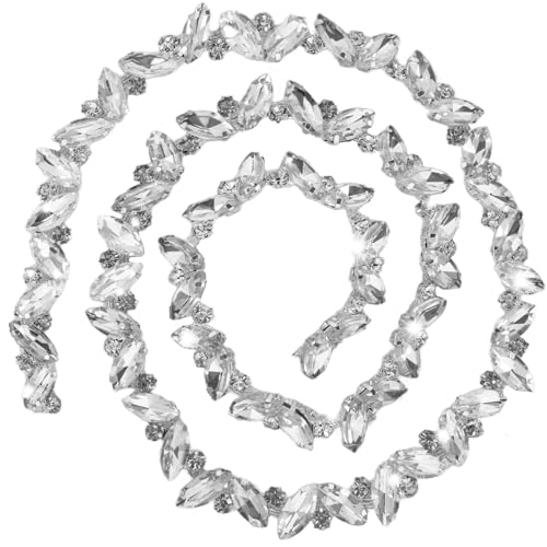 Strasskette, Strass Trim Kette, Strass-Fransenbesatz, Glasklauenkette Für DIY-Schmuckherstellung Strasskette, Strass Trim Kette, Strass-Fransenbesatz, Glasklauenkette Für DIY-Schmuckherstellung von Sinbeon