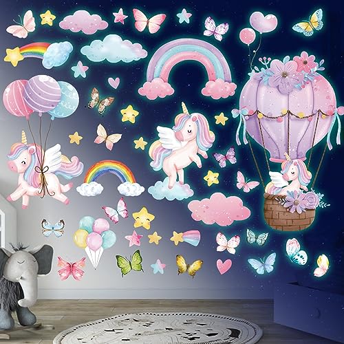 Sinekong Einhorn Regenbogen Wandtattoo Leuchtsterne Einhorn Leuchtender Wandaufkleber Schmetterlinge Leuchtsticker Wandsticker für Mädchen Schlafzimmer Babyzimmer Kinderzimmer Wanddeko Grün Sinekong Einhorn Regenbogen Wandtattoo Leuchtsterne Einhorn Leuchtender Wandaufkleber Schmetterlinge Leuchtsticker Wandsticker für Mädchen Schlafzimmer Babyzimmer Kinderzimmer Wanddeko Grün von Sinekong
