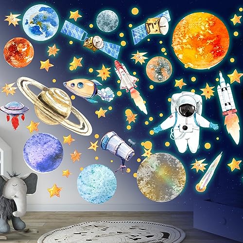 Wandsticker Leuchtaufkleber 9 Planeten Leuchtsterne Astronaut Planet Leuchtsticker Wandtattoo Leuchtend Sonnensystem Sterne Fluoreszierend Wandaufkleber für Kinderzimmer Dekorative Aufkleber Grün Wandsticker Leuchtaufkleber 9 Planeten Leuchtsterne Astronaut Planet Leuchtsticker Wandtattoo Leuchtend Sonnensystem Sterne Fluoreszierend Wandaufkleber für Kinderzimmer Dekorative Aufkleber Grün von Sinekong