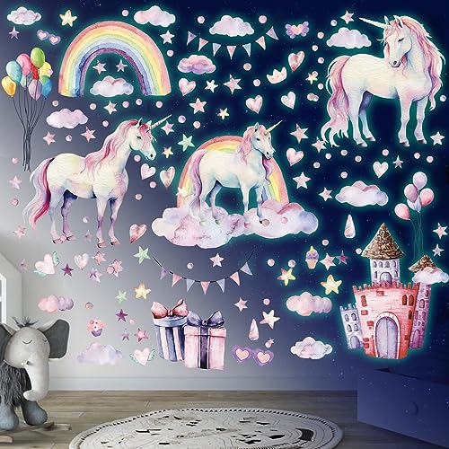 Wandsticker Leuchtaufkleber Einhorn Leuchtsticker Wandtattoo Leuchtend Regenbogen Leuchtsterne Fluoreszierend Wandaufkleber Leuchtstoff Aufkleber Kinderzimmer Babyzimmer für Mädchen Geschenke Grün Wandsticker Leuchtaufkleber Einhorn Leuchtsticker Wandtattoo Leuchtend Regenbogen Leuchtsterne Fluoreszierend Wandaufkleber Leuchtstoff Aufkleber Kinderzimmer Babyzimmer für Mädchen Geschenke Grün von Sinekong
