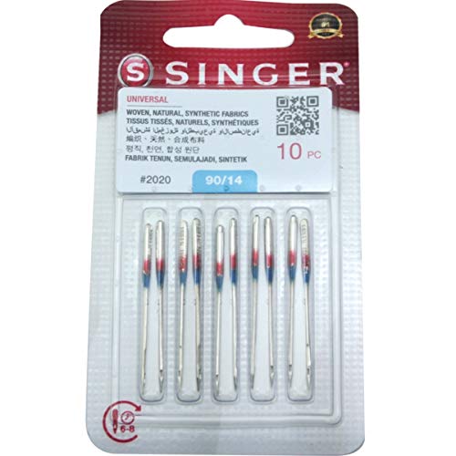 Pack of 10 Singer 2020 Size 14 Universal Home Sewing Machine Needles von Singer