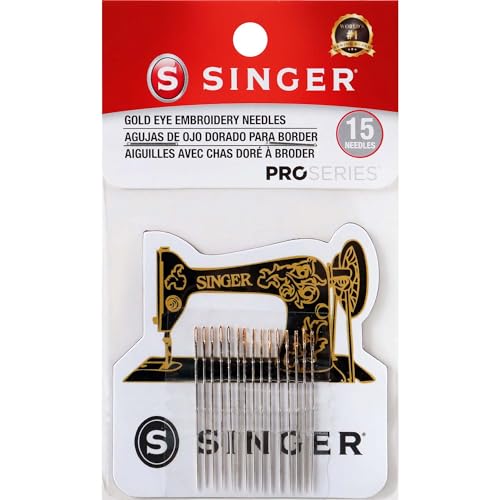 SINGER 04325 ProSeries Quilter's Embroidery Needles with Magnet, 15-Count von Singer