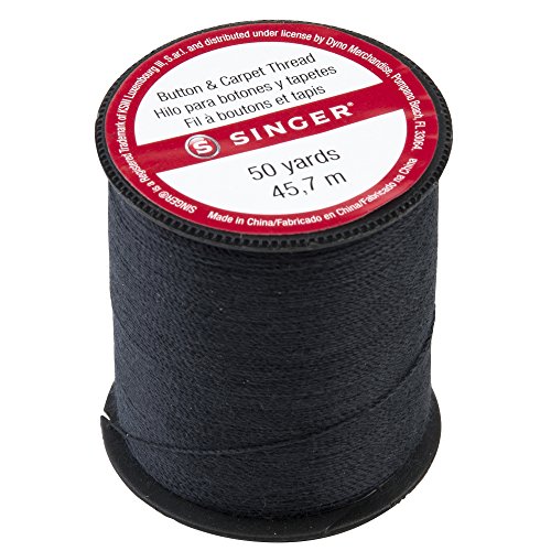 SINGER 67110 Button & Carpet Nähgarn, 45 m, Schwarz, 9,7 x 3,8 x 6,3 cm SINGER 67110 Button & Carpet Nähgarn, 45 m, Schwarz, 9,7 x 3,8 x 6,3 cm von Singer