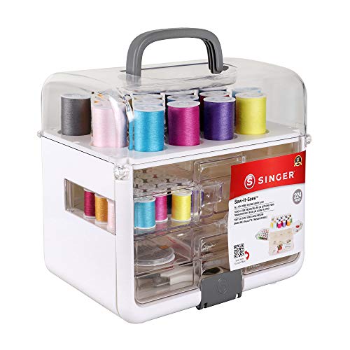 Singer S01771 224-Piece Kit Sew It Goes 224-teiliges Set, Wei, One size Singer S01771 224-Piece Kit Sew It Goes 224-teiliges Set, Wei, One size von Singer