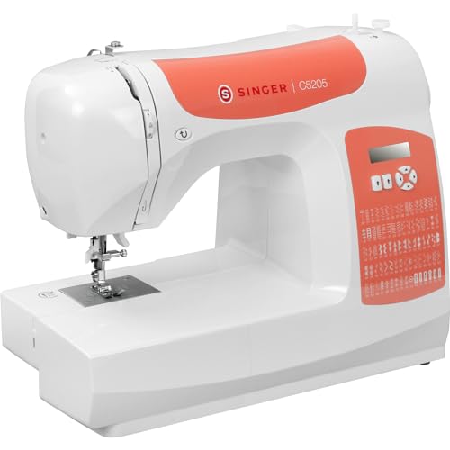 Singer C5205 Nähmaschine, weiß/orange Singer C5205 Nähmaschine, weiß/orange von Singer