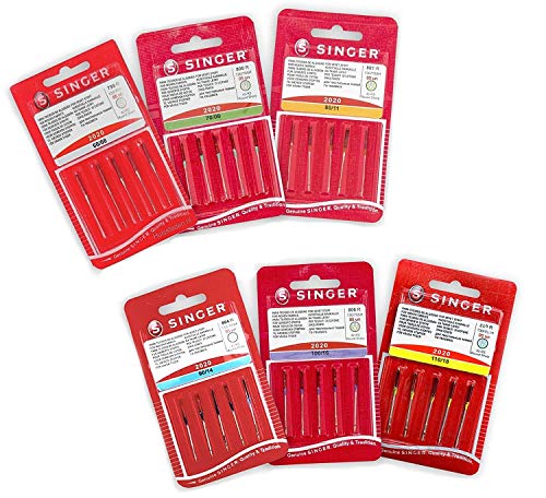 Singer Nähnadel-Set (30 Nadel) für Baumwolle, Stoff und Universell 2020 130/705 Stärke 60, 70, 80, 90, 100, und 110 Singer Nähnadel-Set (30 Nadel) für Baumwolle, Stoff und Universell 2020 130/705 Stärke 60, 70, 80, 90, 100, und 110 von Singer