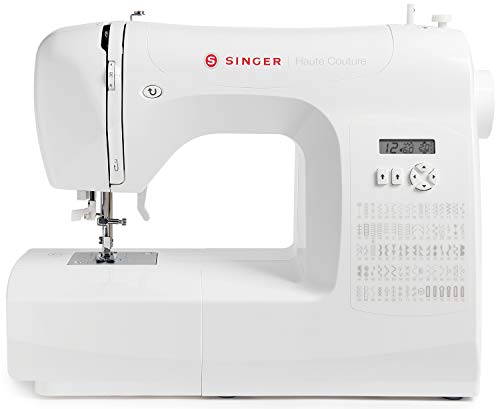 Singer F527C Haute Couture - Computer-Nähmaschine mit 80 Nähprogramme, Automatisches Nähen, Freiarm, Multifunktionsdisplay von Singer