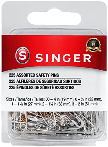 Sizes 00-3 225/Pkg Safety Pins 205 von Singer