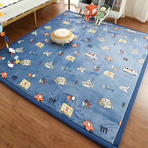 Single tree forest Kinderteppich - 2.5cm Verdickung Korallen Samt Teppich, für Kinderzimmer, Spielzimmer, Babyzimmer-Bus-100 * 200cm Single tree forest Kinderteppich - 2.5cm Verdickung Korallen Samt Teppich, für Kinderzimmer, Spielzimmer, Babyzimmer-Bus-100 * 200cm von Single tree forest