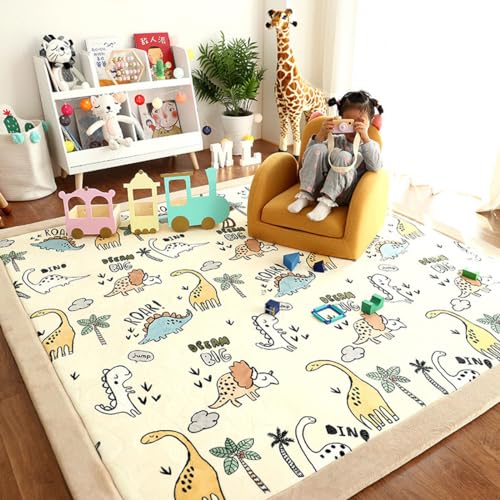 Single tree forest Kinderteppich - 2.5cm Verdickung Korallen Samt Teppich, für Kinderzimmer, Spielzimmer, Babyzimmer-Dinosaur Park-100 * 120cm Single tree forest Kinderteppich - 2.5cm Verdickung Korallen Samt Teppich, für Kinderzimmer, Spielzimmer, Babyzimmer-Dinosaur Park-100 * 120cm von Single tree forest