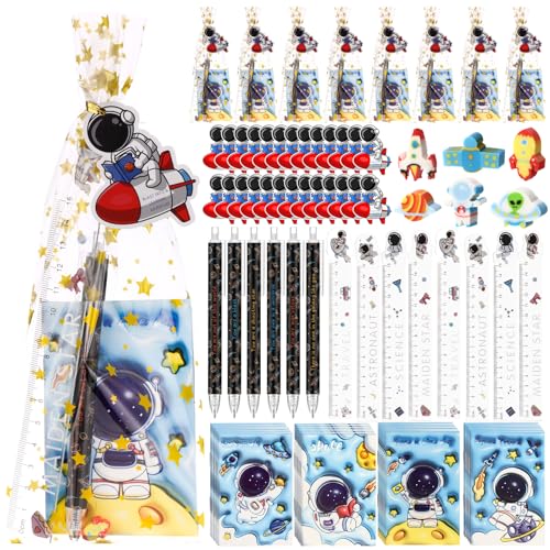 Sinload 24 Sets Schulanfangs-Geschenke, Weltraumthema, Schreibwaren, Großraum-Partygeschenke, Mini-Notizbücher, Druckbleistift, Lineal, Radiergummi, Astronauten-Karten für Schule, Klassenzimmer Sinload 24 Sets Schulanfangs-Geschenke, Weltraumthema, Schreibwaren, Großraum-Partygeschenke, Mini-Notizbücher, Druckbleistift, Lineal, Radiergummi, Astronauten-Karten für Schule, Klassenzimmer von Sinload