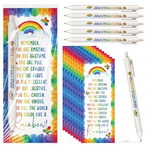 Sinload 50 Sets inspirierende Regenbogen-Kugelschreiber mit motivierenden Lesezeichen, Abschiedsgeschenk, Geschenk zum Schulende des Semesters, Schüler vom Lehrer Sinload 50 Sets inspirierende Regenbogen-Kugelschreiber mit motivierenden Lesezeichen, Abschiedsgeschenk, Geschenk zum Schulende des Semesters, Schüler vom Lehrer von Sinload