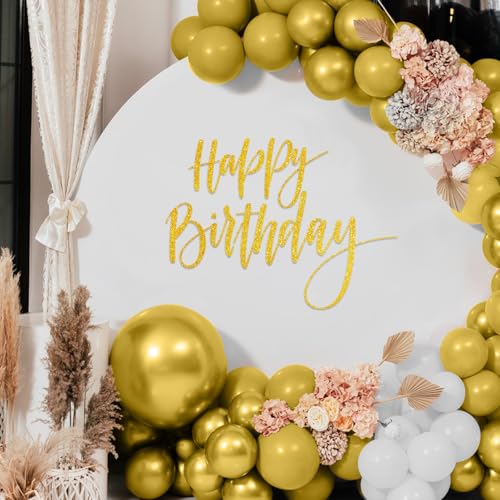 Sinload Happy Birthday Party-Aufkleber für Hintergrundbuchstaben, abziehen und aufkleben, Happy Birthday, Geschlechtsoffenbarung, Aufkleber für Ballonbogen, Dekorationen, Partyschild, Wanddekoration von Sinload