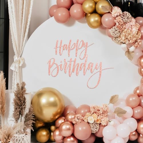 Sinload Happy Birthday Partyaufkleber für Hintergrundbuchstaben, abziehen und aufkleben, Happy Birthday Gender Reveal Aufkleber für Ballonbogen, Dekorationen, Partyschild, Wanddekoration (Glitzer Sinload Happy Birthday Partyaufkleber für Hintergrundbuchstaben, abziehen und aufkleben, Happy Birthday Gender Reveal Aufkleber für Ballonbogen, Dekorationen, Partyschild, Wanddekoration (Glitzer von Sinload