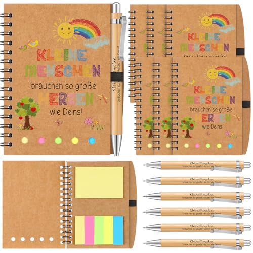 Sinmoe 12 Stück Abschiedsgeschenk Lehrerin Enthält 6 Spiralblöcke mit Haftnotizen und 6 Bambus Stifte Notizbuch mit Stift Erzieherin Geschenk Kleine Menschen Brauchen So Große Herzen Wie Deins Sinmoe 12 Stück Abschiedsgeschenk Lehrerin Enthält 6 Spiralblöcke mit Haftnotizen und 6 Bambus Stifte Notizbuch mit Stift Erzieherin Geschenk Kleine Menschen Brauchen So Große Herzen Wie Deins von Sinmoe