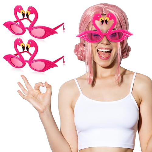 Sinmoe 2 Stück Flamingo Sonnenbrillen Luau Party Sonnenbrille Hawaii Lustige Brillen Sommer Strand Thema Requisiten Neuartige Tropische Kinder Party Brillenrahmen für Geburtstag Karneval, Rosarot Sinmoe 2 Stück Flamingo Sonnenbrillen Luau Party Sonnenbrille Hawaii Lustige Brillen Sommer Strand Thema Requisiten Neuartige Tropische Kinder Party Brillenrahmen für Geburtstag Karneval, Rosarot von Sinmoe