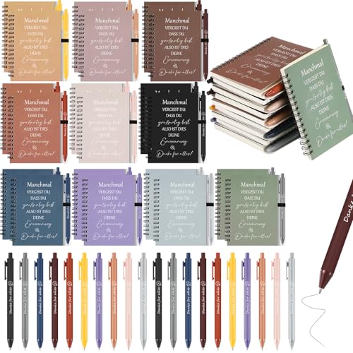 Sinmoe 20 Set Inspirierende Danke Geschenken Einziehbarer Kugelschreiber Bunt Notizbücher Druckkugelschreiber Spirale Notizblock Dankeschön Motivation Geschenk für Kollegen Team Mitarbeiter Lehrer Sinmoe 20 Set Inspirierende Danke Geschenken Einziehbarer Kugelschreiber Bunt Notizbücher Druckkugelschreiber Spirale Notizblock Dankeschön Motivation Geschenk für Kollegen Team Mitarbeiter Lehrer von Sinmoe