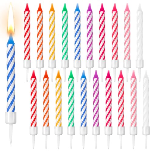 Sinmoe 20 Stück Kuchen Geburtstagskerzen Regenbogen Geburtstag Kerzen Bunte Geburtstagskerzen Geburtstag Kuchen Kerzen Dünn Geburtstagskerzen mit Haltern für Geburtstag Hochzeit Abschluss Babyparty Sinmoe 20 Stück Kuchen Geburtstagskerzen Regenbogen Geburtstag Kerzen Bunte Geburtstagskerzen Geburtstag Kuchen Kerzen Dünn Geburtstagskerzen mit Haltern für Geburtstag Hochzeit Abschluss Babyparty von Sinmoe