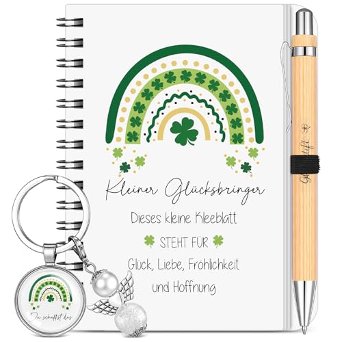 Sinmoe 3 Stück Holz Glücksstift + Spiralblock + Kleeblatt Glücksbringer Schutzengel Schlüsselanhänger Du Schaffst Das Mutmacher Geschenk für Abschluss Abschied Prüfung Studium Geburtstag Weihnachten Sinmoe 3 Stück Holz Glücksstift + Spiralblock + Kleeblatt Glücksbringer Schutzengel Schlüsselanhänger Du Schaffst Das Mutmacher Geschenk für Abschluss Abschied Prüfung Studium Geburtstag Weihnachten von Sinmoe