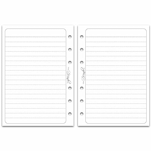 SinnWunder® 50 Blatt Din A6 (10.5 x 14.8 cm) Premium Notiz-Papier liniert - Für 6-Ringplaner von SinnWunder