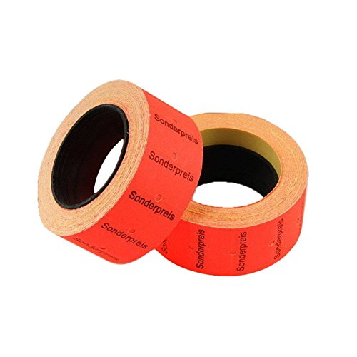 20 Rollen Preisetiketten Etiketten für z.B. MX-5500 Maße 12x21 mm Rot Sonderpreis-Aufschrift 20 Rollen Preisetiketten Etiketten für z.B. MX-5500 Maße 12x21 mm Rot Sonderpreis-Aufschrift von Sinoba