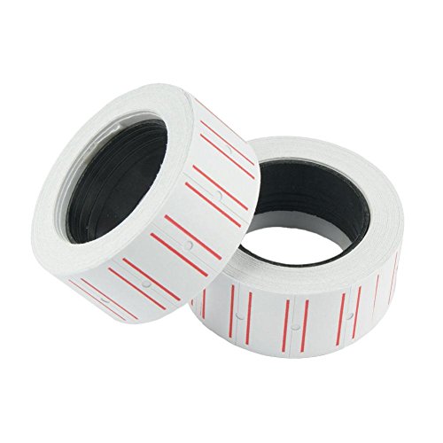 20 Rollen Preisetiketten Etiketten für z.B. MX-5500 Maße 12x21 mm Weiß von Sinoba