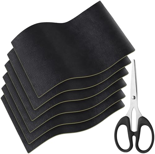 Sinofort 6 Stück Kunstleder Selbstklebend, 20×30cm Leder Reparatur Set, Lederflicken Selbstklebend, Lederreparaturset Schwarz für Couch Autositz Sofa Möbel Leder Reparatur, Leder Renovierung Sinofort 6 Stück Kunstleder Selbstklebend, 20×30cm Leder Reparatur Set, Lederflicken Selbstklebend, Lederreparaturset Schwarz für Couch Autositz Sofa Möbel Leder Reparatur, Leder Renovierung von Sinofort