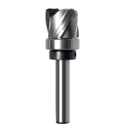 Schüssel & Tablettfräser Hohlkehlfräsers – 8 mm Schaft, 19 mm Schneidendurchmesser, 16 mm Schneidenlänge, 3 mm Radius – 3 Flöte Hartmetall Upcut Spiralfräser für Oberfräse von Sinoprotools