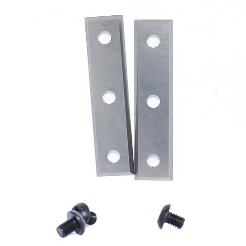 Sinoprotools Wendeplatten Wendemesser,12 X 50 X 1.5mm 4-Schneidkanten 2 Stück Ersatzklingen,für Wendeplatten Bündigfräser(als Ersatz), Austauschbare Hartmetall-Wendemesser, für Holzfräser von Sinoprotools