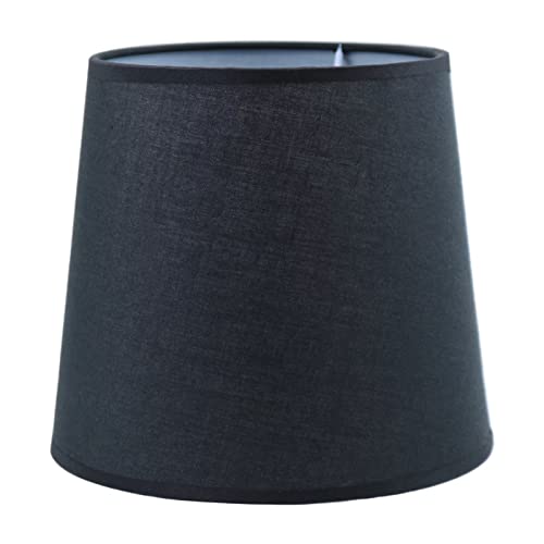 Sinta Lampenschirme 19cm/7.5 Inch Baumwolle Stoff Moderne Ersatz Lichtschirm Lampenschrim für E14/E27 Ersatzschirm Tischlampe Nachttischlampe Wandlampe,Schwarz Sinta Lampenschirme 19cm/7.5 Inch Baumwolle Stoff Moderne Ersatz Lichtschirm Lampenschrim für E14/E27 Ersatzschirm Tischlampe Nachttischlampe Wandlampe,Schwarz von Sinta