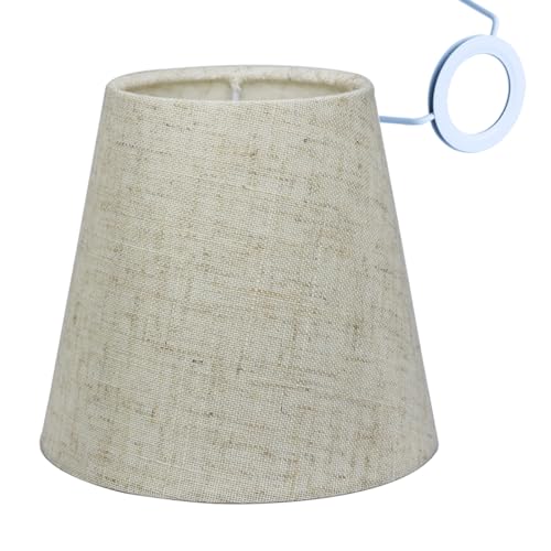 Sinta Lampenschirme Stoff Moderne Ersatz Lichtschirm E14/E27 Ersatzschirm Klein hängelampe für Kerze Kristall Kronleuchter Candle Light Wand Licht Tischleuchte, Ø13cm/5.5" Linen Sinta Lampenschirme Stoff Moderne Ersatz Lichtschirm E14/E27 Ersatzschirm Klein hängelampe für Kerze Kristall Kronleuchter Candle Light Wand Licht Tischleuchte, Ø13cm/5.5" Linen von Sinta