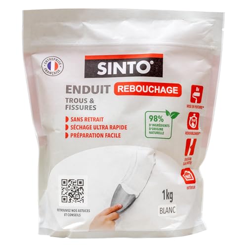 SINTO - Versiegelungspulver – Doypack Beutel – Holz, Gips, Zement, Ziegel – geruchsfrei – schnell trocknend – hervorragende Haftung – Innen Außen – Professionelle Technik – 1 kg von Sinto