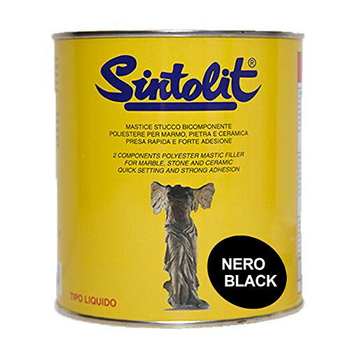 SINTOLIT Spachtelmasse für Marmor Farbe schwarz flüssig ML 750 SINTOLIT Spachtelmasse für Marmor Farbe schwarz flüssig ML 750 von Sintolit