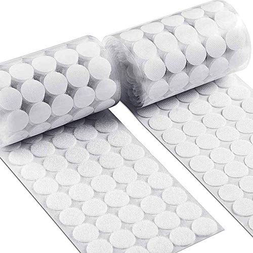 Sinwind Moshu15mm-bai klebrige Rückenmünzen Haken und Schleife selbstklebende Punktbänder, weiß, 15 mm Durchmesser, Packung 900 Sinwind Moshu15mm-bai klebrige Rückenmünzen Haken und Schleife selbstklebende Punktbänder, weiß, 15 mm Durchmesser, Packung 900 von Sinwind