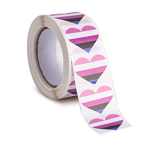 500er-Pack Herzaufkleber für LGBTQ-Paraden und Events – Regenbogenflaggen-Design 500er-Pack Herzaufkleber für LGBTQ-Paraden und Events – Regenbogenflaggen-Design von Sinwinkori
