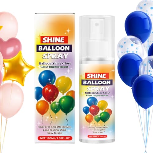 Sionhiuo Glanzspray Für Balloons,Hochglanz-Sprühnebel Für Deko | Nicht Klebender Sprühglanz Für Innen- Und Außenbereich Sowie Gewerbedekoration von Sionhiuo