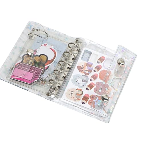 Sionhiuo Klarer Ordner | PVC Klarsicht Organizer Ordnerhüllen Mit Sternendesign - Kleines Organizer Zubehör Für Mädchen Kinder Familie Sionhiuo Klarer Ordner | PVC Klarsicht Organizer Ordnerhüllen Mit Sternendesign - Kleines Organizer Zubehör Für Mädchen Kinder Familie von Sionhiuo
