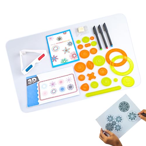 Sionhiuo Malvorlagen Schablonen,3D-Spiral-Set - Kreatives Malschablonen-Spielzeug Multifunktionaler Bastelbedarf Für Zuhause Schule Familie Geburtstag Sionhiuo Malvorlagen Schablonen,3D-Spiral-Set - Kreatives Malschablonen-Spielzeug Multifunktionaler Bastelbedarf Für Zuhause Schule Familie Geburtstag von Sionhiuo