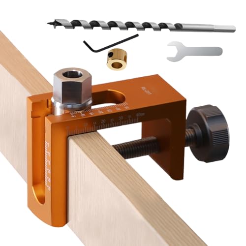 Sionhiuo Schrank Einbauscharnier Bohrschablone - 10mm Scharnier-Bohrlehre & Montagehilfe,Metall-Montagehilfe Für Holzwerken Küchenschränke Kleiderschränke Einbauschränke Installation von Sionhiuo