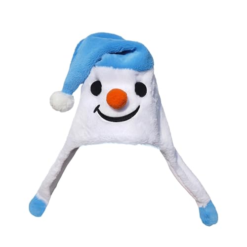 Sionhiuo Weihnachtsmützen für Erwachsene, Weihnachtsmützen - Niedliche Plüsch-Schneemannmützen | Weiche Neuheitshüte mit verstellbarem Kordelzug, Weihnachtsmützen für Feiertage, Partys, Sionhiuo Weihnachtsmützen für Erwachsene, Weihnachtsmützen - Niedliche Plüsch-Schneemannmützen | Weiche Neuheitshüte mit verstellbarem Kordelzug, Weihnachtsmützen für Feiertage, Partys, von Sionhiuo