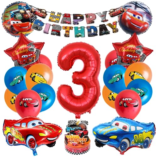 Siphus Car Luftballon 3 jahre, Cars Geburtstagsdeko, Party Deko Set, Auto Ballons, Folienballon Geburtstag Auto Siphus Car Luftballon 3 jahre, Cars Geburtstagsdeko, Party Deko Set, Auto Ballons, Folienballon Geburtstag Auto von Siphus