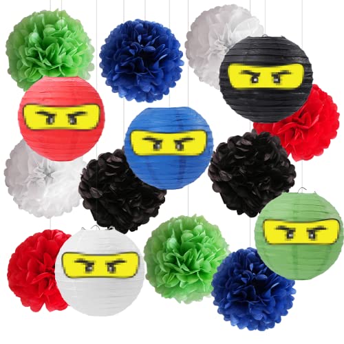 Siphus Theme Party Decoration, Papierlaternen Aufkleber, Deko Kindergeburtstag, Geburtstag Dekoration Set, Party Mitgebsel von Siphus