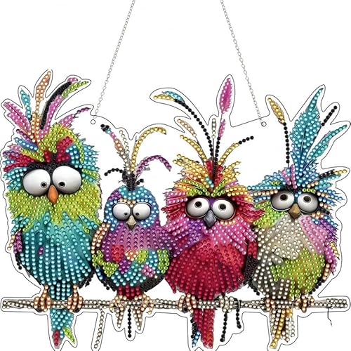 Sipiris DIY Diamond Painting Vögel Anhänger,Vogel Deko Diamant Painting,Diamond Painting Frühling Fensterdeko,Diamant Malerei Basteln für Tür Wand Garten Sipiris DIY Diamond Painting Vögel Anhänger,Vogel Deko Diamant Painting,Diamond Painting Frühling Fensterdeko,Diamant Malerei Basteln für Tür Wand Garten von Sipiris