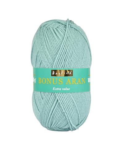 Hayfield Bonus Aran Garn, Lagoon Blue (607), 100g von Sirdar