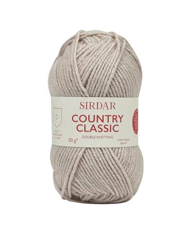 Sirdar F235-0851 Country Classic DK, Wolle 50% Acryl, Haferbeige (851), 50 g, 125 Meter von Sirdar