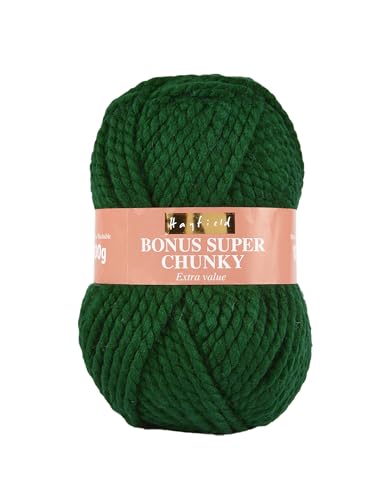 Sirdar Hayfield Bonus-Garn, Flaschengrün, 100 g, Super Chunky Sirdar Hayfield Bonus-Garn, Flaschengrün, 100 g, Super Chunky von Sirdar