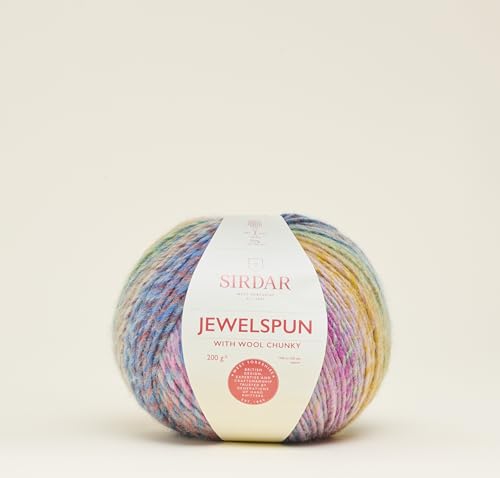 Sirdar Jewelspun Chunky mit Wolle, Mermaid Glow, 200 g von Sirdar