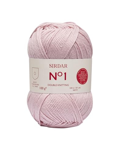 Sirdar Nr. 1 DK Doppelstrick, Rosenknospe (206), 100 g, Garn, Rosebud, 18 x 8.5 x 7 cm, 230 Sirdar Nr. 1 DK Doppelstrick, Rosenknospe (206), 100 g, Garn, Rosebud, 18 x 8.5 x 7 cm, 230 von Sirdar