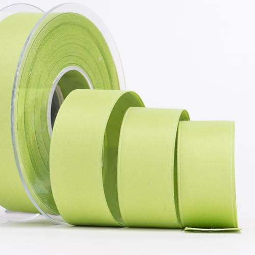 Sirene srl - Doppelsatin, matt, 15 mm, dekoratives Band, weich, für Gastgeschenke und Geschenkverpackungen, hergestellt in Italien, Spule 20 Meter (Olivgrün) von Sirene