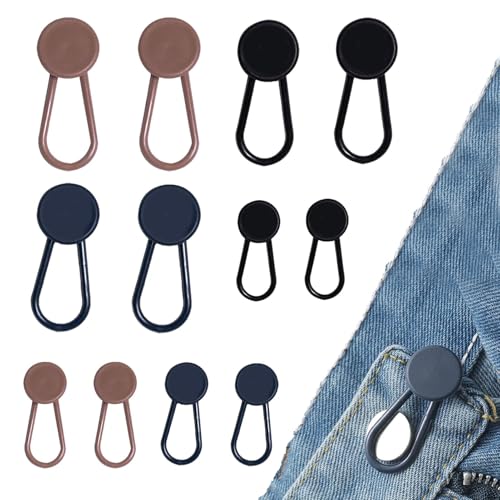12 Stück Knopfverlängerungen für Hosen, Jeans Hosen Taille Extender für Hosen Taille Extender Verstellbare Hosen-Taillenverlängerung, Verlängerte Jeansknöpfe Bund Extender 12 Stück Knopfverlängerungen für Hosen, Jeans Hosen Taille Extender für Hosen Taille Extender Verstellbare Hosen-Taillenverlängerung, Verlängerte Jeansknöpfe Bund Extender von Sirseon
